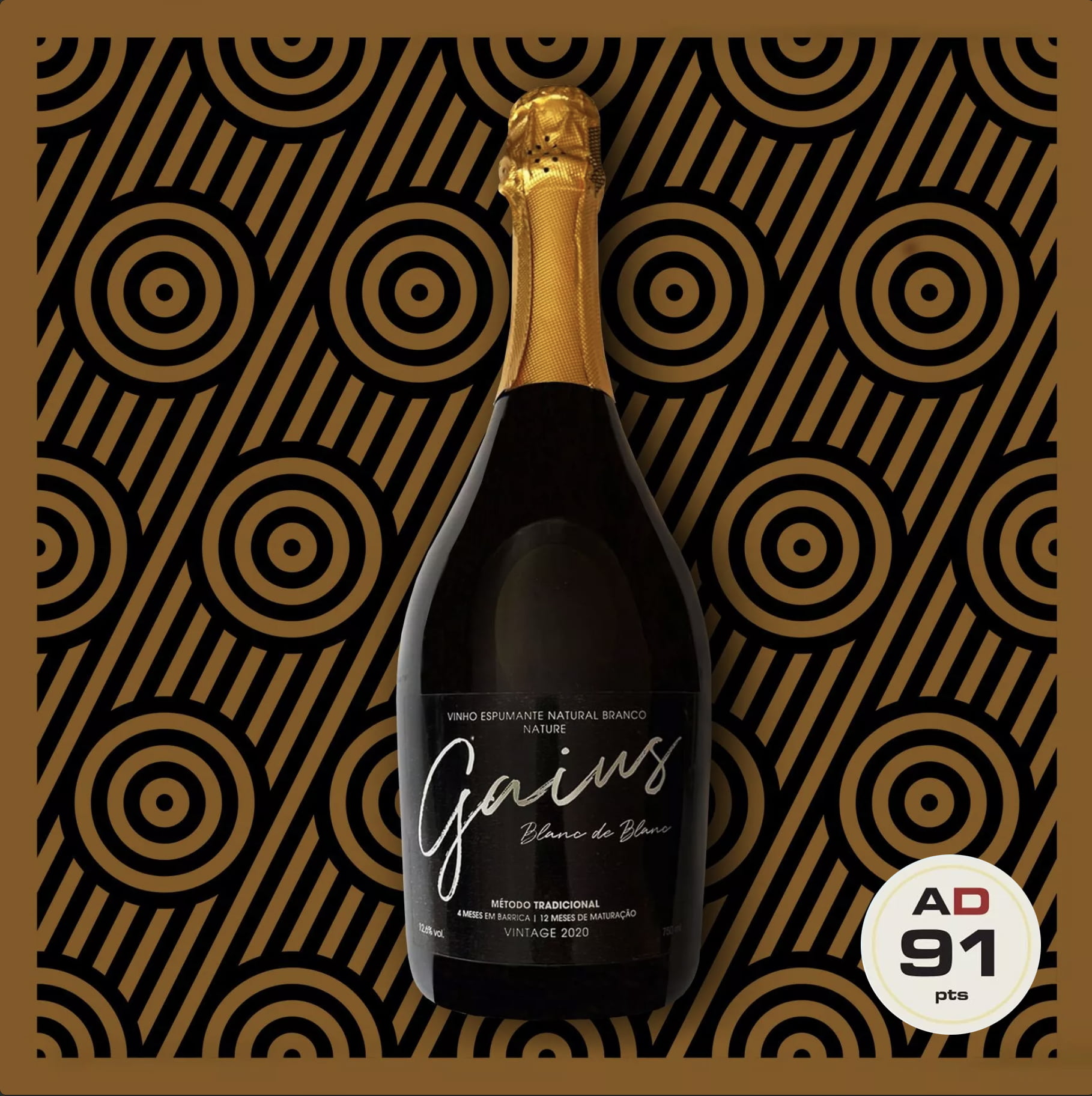 Espumante Gaius Blanc de Blanc Vintage Nature